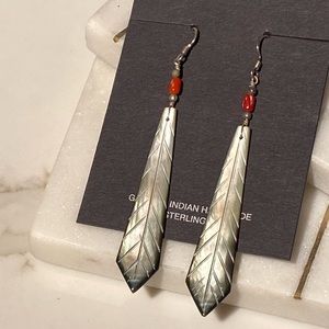 Feather earrings